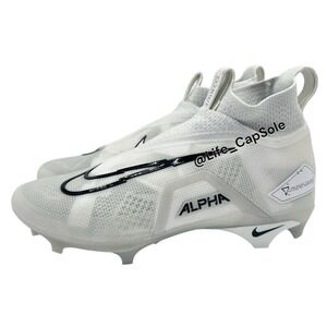 Size 16 Nike Alpha‎ Menace Elite 3 Football Cleat Shoe White Mens CT6648-109 New